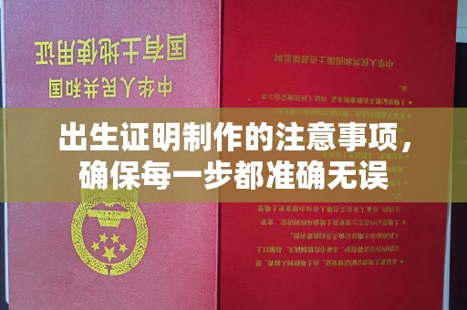 郁南出生证明制作的注意事项，确保每一步都准确无误