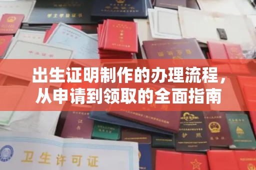 郁南出生证明制作的办理流程，从申请到领取的全面指南