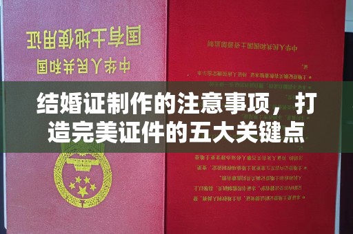 郁南结婚证制作的注意事项，打造完美证件的五大关键点