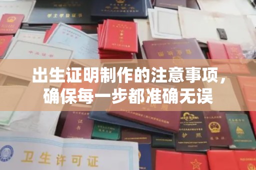 郁南出生证明制作的注意事项，确保每一步都准确无误