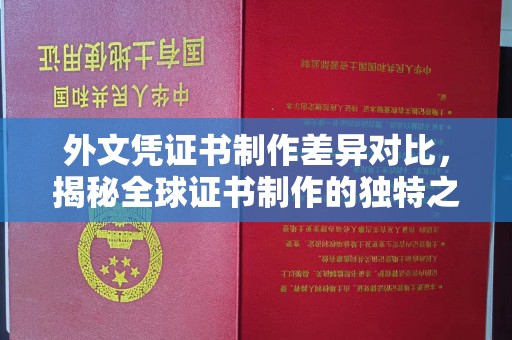 郁南外文凭证书制作差异对比，揭秘全球证书制作的独特之处