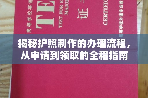 郁南揭秘护照制作的办理流程，从申请到领取的全程指南