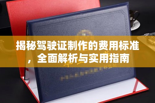 郁南揭秘驾驶证制作的费用标准，全面解析与实用指南