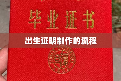 郁南出生证明制作的流程